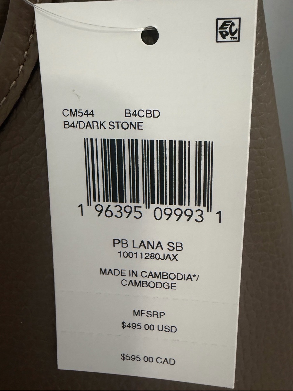 Coach Lana Shoulder Bag in Dark Stone - Picture 8 of 10
